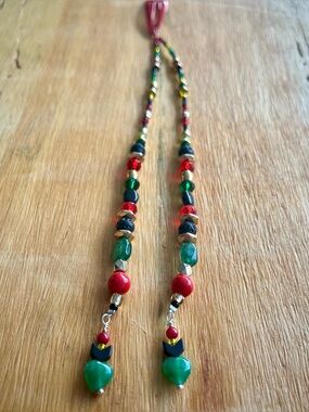 Boho Hair Beads-Handmade Hair Jewelry-Nat. Materials-One Love Collection-OL1